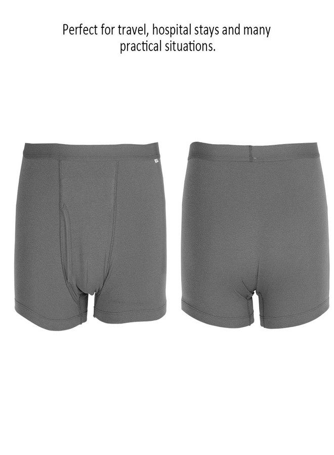 Brrnoo Incontinence Underwear for Men, Reusable Washable Urinary Incontinence Briefs for Prostate Surgical, Cotton Breathable Maximum Absorbency Incontinence Underwear (Gray)(L) - Image 5